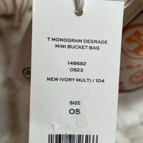 NWT Tory Burch T Monogram Degrade Mini Bucket Bag - Picture 9 of 9
